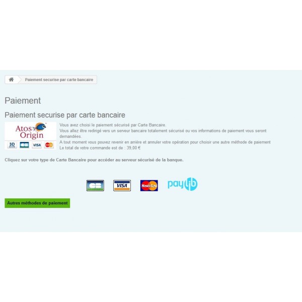 Module Prestashop  Sips Atos 1x 2x et 3x BNP Paribas avec installation