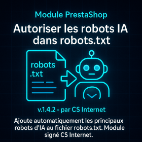Prestashop autoriser les robots IA