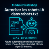 Prestashop autoriser les robots IA