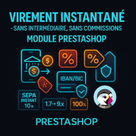 Module Presatshop de virement instantané avec escompte