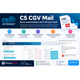 CS CGV Mail – Envoi automatique des CGV par email pour PrestaShop